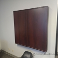 Mahogany Enclosed Egan Whiteboard 48" x 48"